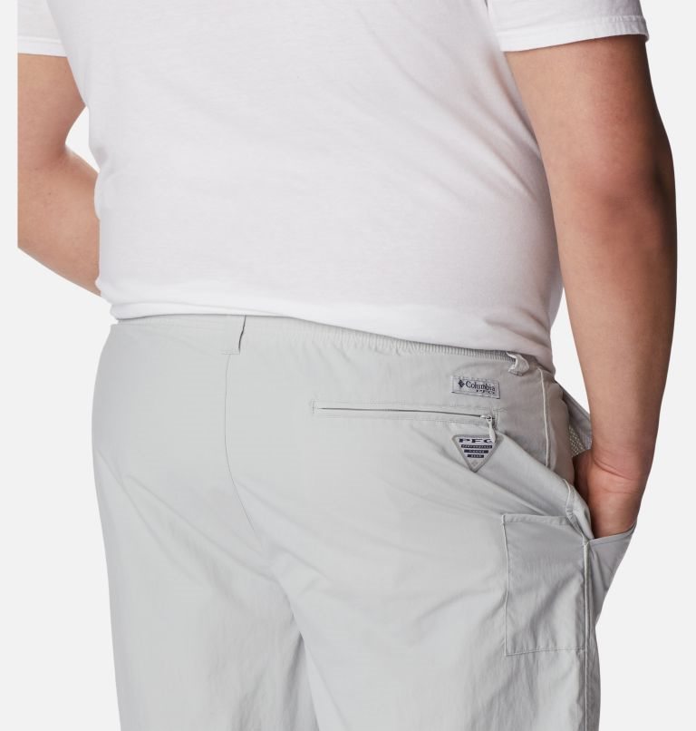 Men's Columbia PFG Backcast Convertible Pants Light Grey | Plus Size CA-XC416